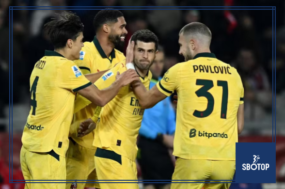 SBOTOP : Pulisic Shines as AC Milan Rally Past Torino to Return to the Top of Serie A